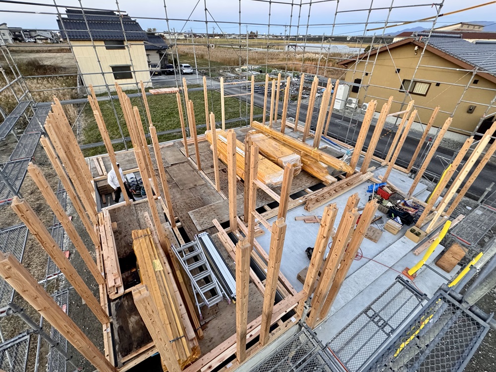 堀切のいえ(五)　建て方